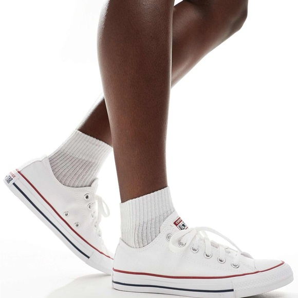 Converse All‎ Star Chuck Taylor Sneakers White Low Top Women's 9 Men's 7 NWOB - Picture 4 of 11